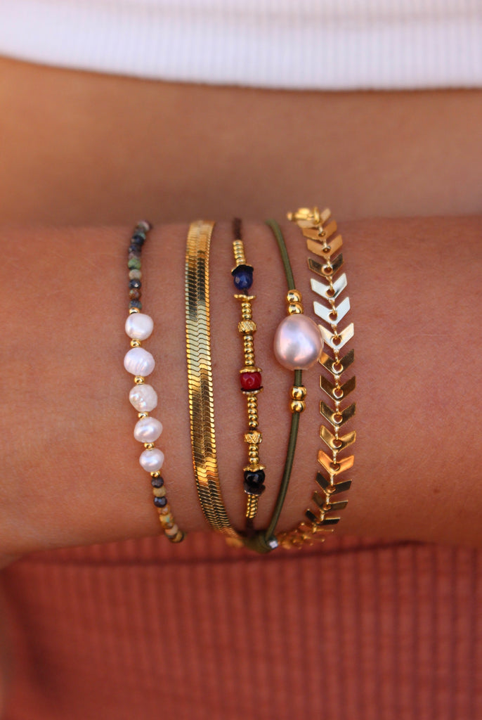 Pulseira Elástica Via Uno Pearl