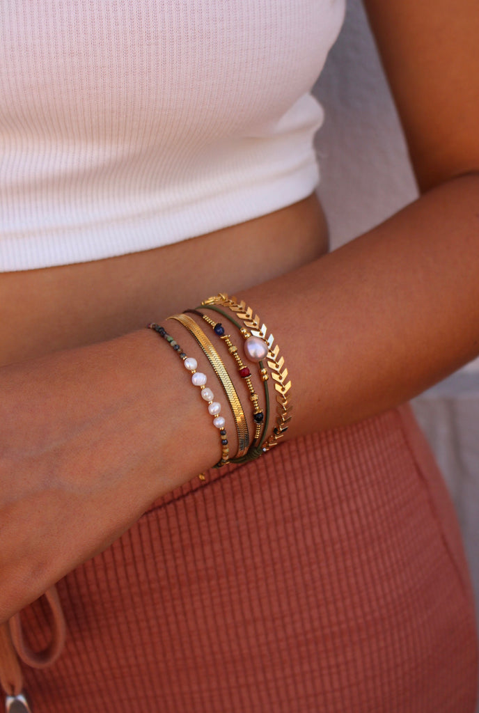 Pulseira Elástica Via Uno Pearl