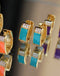 Classic Square Color Hoops (Stainless Steel)