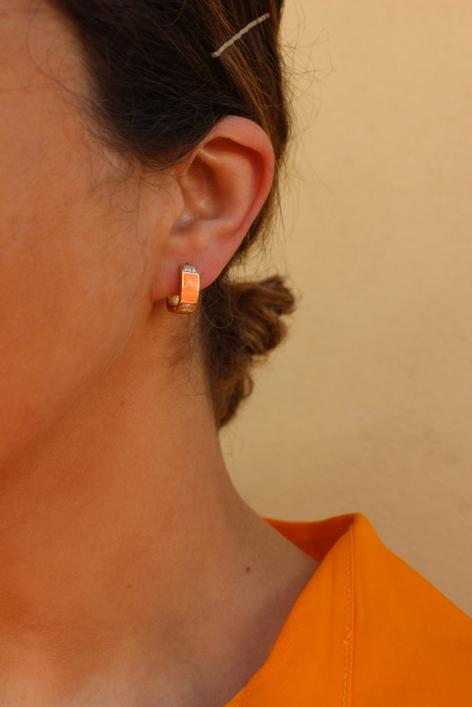Classic Square Color Hoops (Stainless Steel)