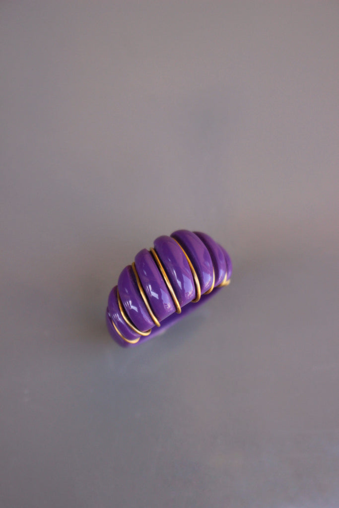 Anel Twisted Color Purple