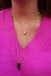 Colored horn Necklace (Stainless Steel)