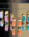 Classic Square Color Hoops (Stainless Steel)