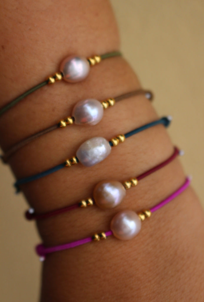 Pulseira Elástica Via Uno Pearl
