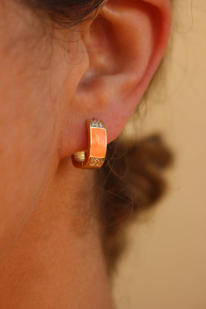 Classic Square Color Hoops (Stainless Steel)