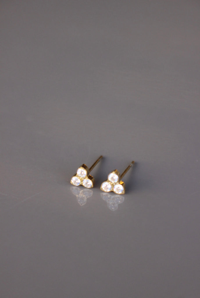Brincos Mini 3 Zirconia