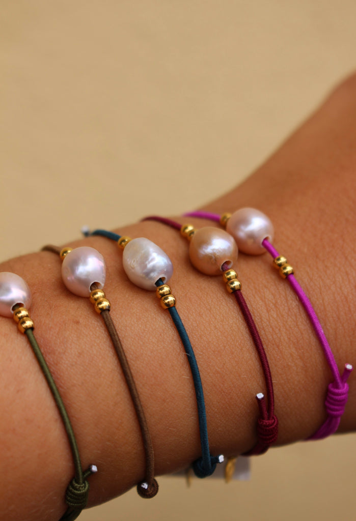 Pulseira Elástica Via Uno Pearl