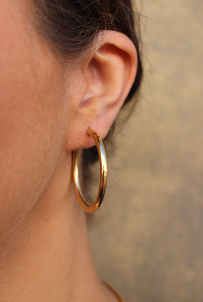 Classic Bigger Huggie Hoops